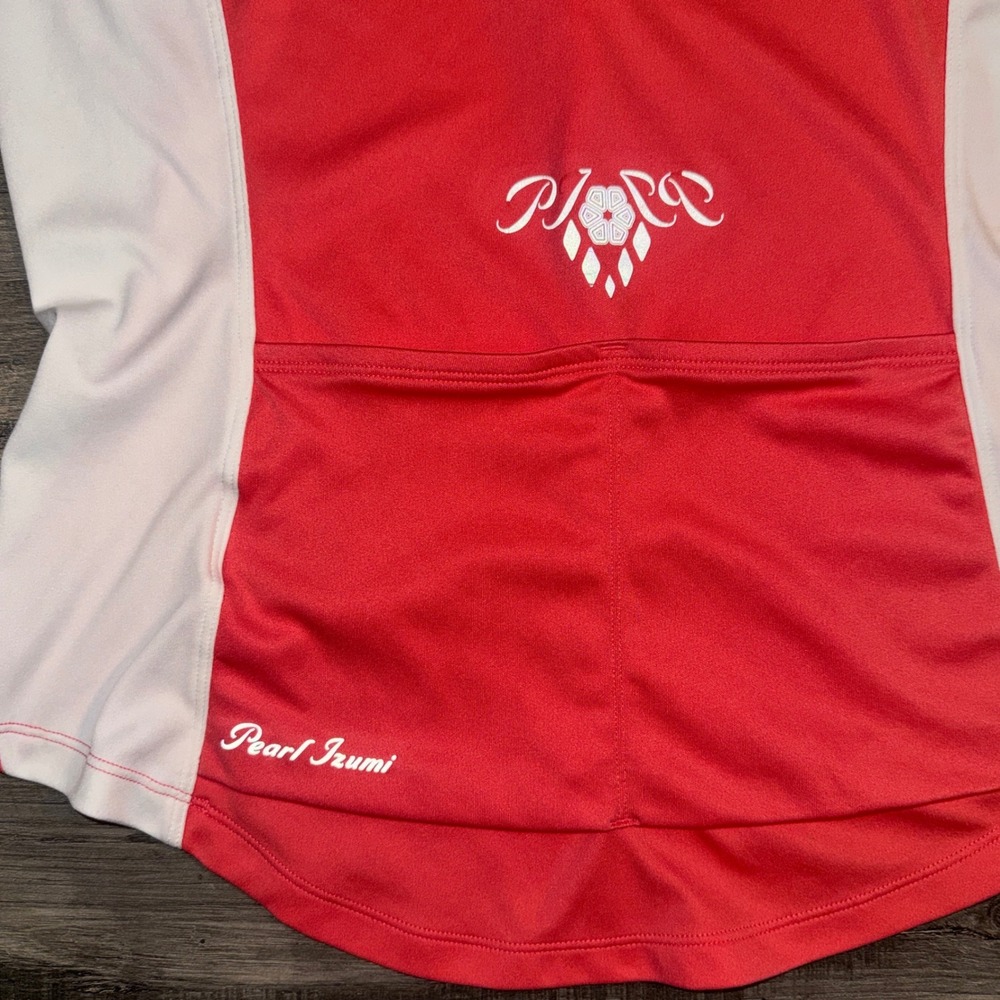 Pearl Izumi 100 Select Cycling Jersey Womens Large‎ Coral Pink Bike Shirt - Picture 3 of 7